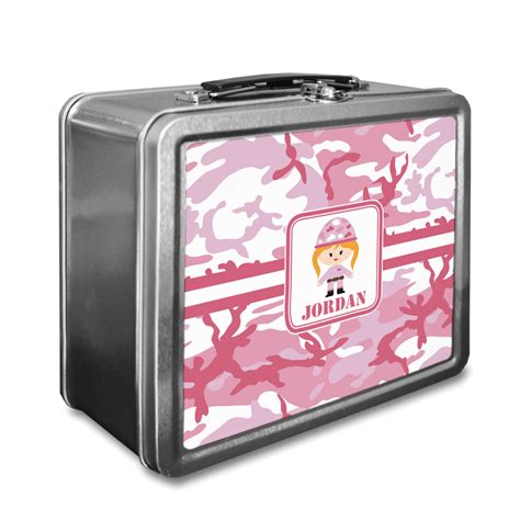 pink camo metal box|Pink Camo Lunch Boxes .